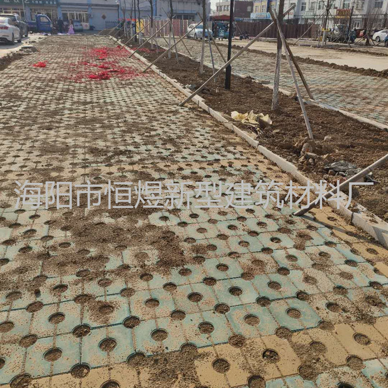 烟台海阳市棚改工程项目烟台路面砖透水砖实拍(图5)