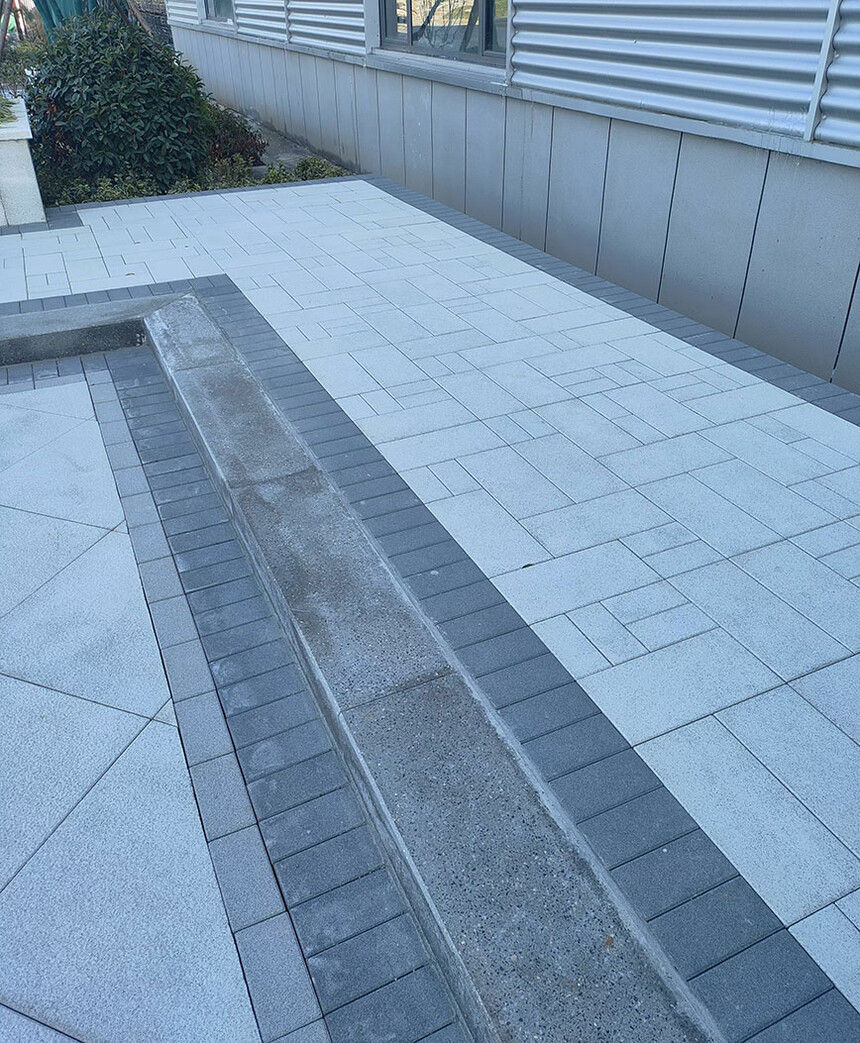仿生石路面完工效果图